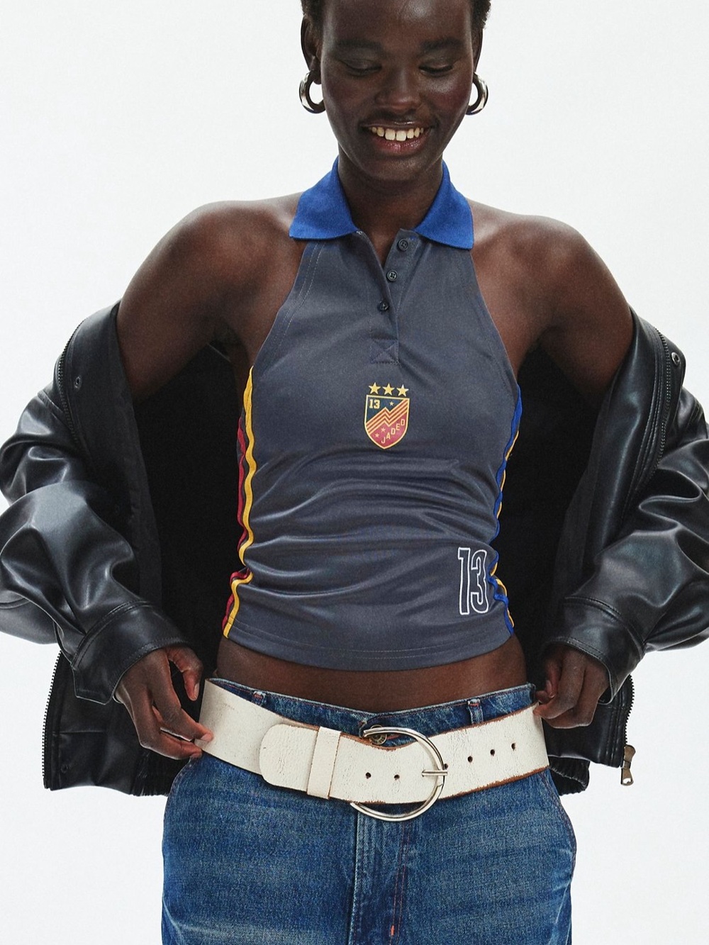 NEW. Jaded London Pitchside Football Halter Top. NWT
